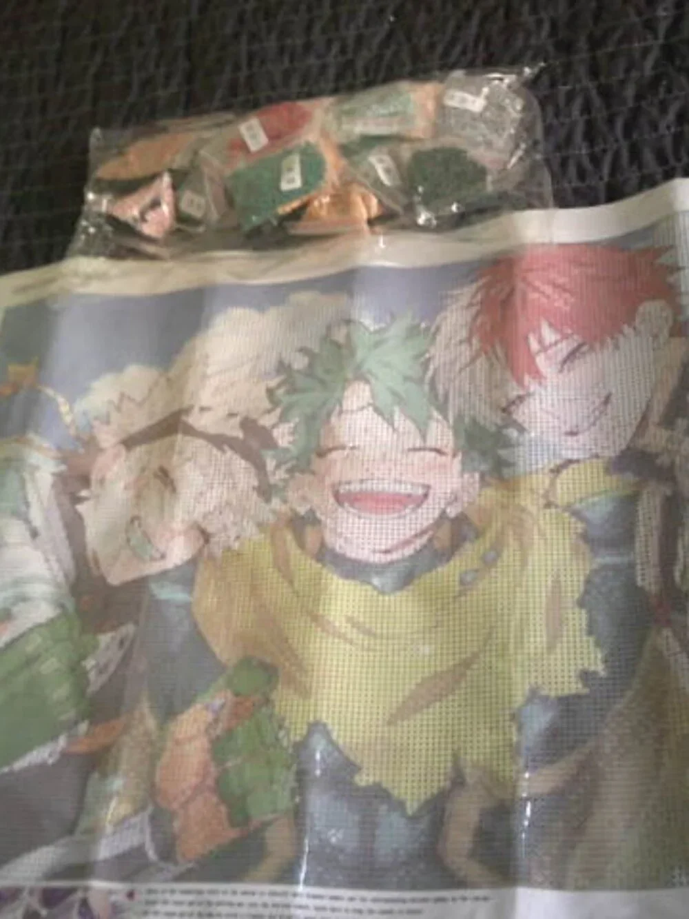 NEW DIAMOND PAINTING CANVAS FEATURING MY HERO ACADEMIA DIY TOOL KIT CRAFTS DEKU